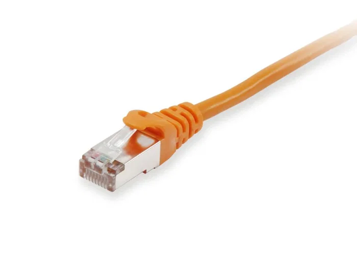 Equip 605571 Cable de Red Ethernet CAT6 S/UTP (STP) Naranja 2m, RJ-45 Macho, Blindado, Plug and Play