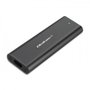 QOLTEC Carcasa de disco M.2 USB 3.1 Gen 2 en aluminio grafito