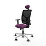 PIQUERAS Y CRESPO Silla de oficina Motilla con mecanismo Sincro/Traslack, Morado y Negro
