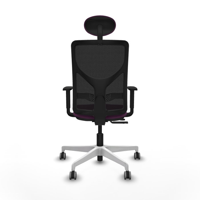 PIQUERAS Y CRESPO Silla de oficina Motilla con mecanismo Sincro/Traslack, Morado y Negro