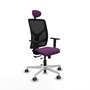 PIQUERAS Y CRESPO Silla de oficina Motilla con mecanismo Sincro/Traslack, Morado y Negro