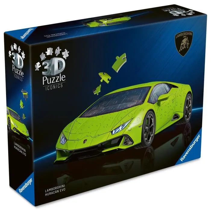 Ravensburger Puzzle 3D Lamborghini Huracán EVO Green 108 Piezas