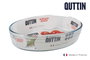 Quttin Pack de 6 Fuentes de Vidrio Ovaladas 1.8L, 26.2x17.8x6.1 cm