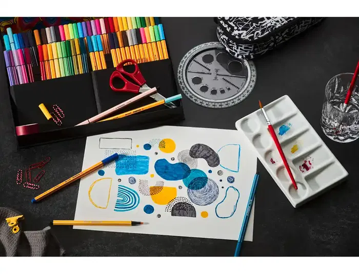 Stabilo Estuche Rotuladores Pen 68/88 Arty Line Hero de 68 unidades surtidas, punta fina 1 mm