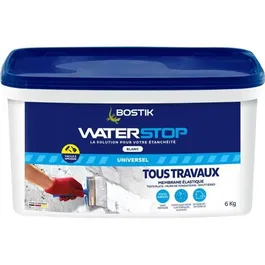 Bostik Membrana Impermeabilizante Waterstop Cubo 6 kg Blanco Reparación de Fugas