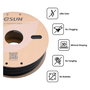 eSUN ABS+ Filamento para Impresora 3D 1.75mm, Color Rojo Fire Engine Red, 1 kg - Compatible con Bambu Lab P1P/X1, Voron, Prusa, Creality Ender 3