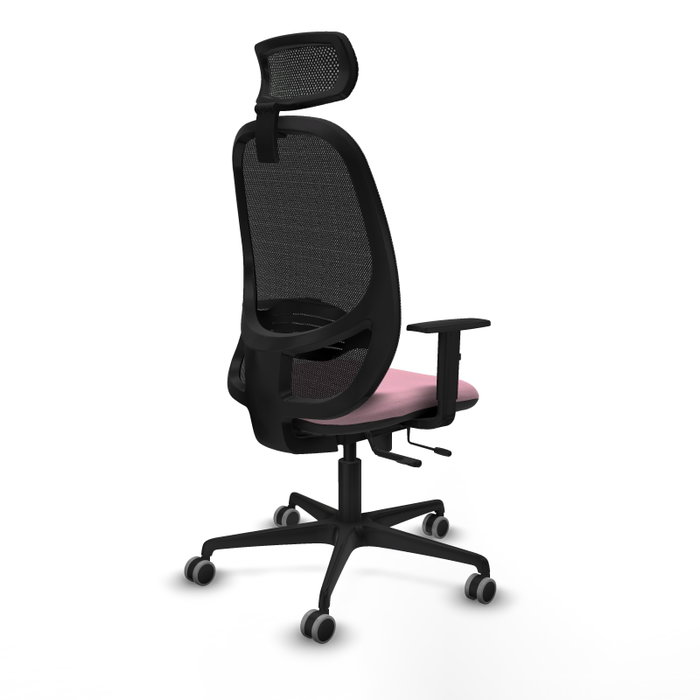 PIQUERAS Y CRESPO Silla de oficina Cilanco Rosa y Negro PIQUERAS Y CRESPO Silla de oficina Cilanco Rosa y Negro