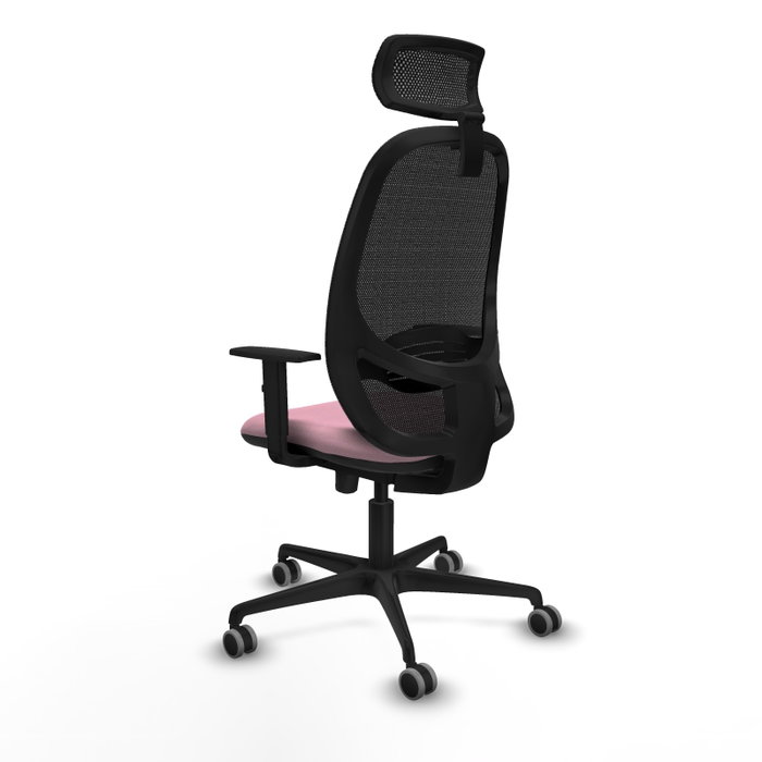 PIQUERAS Y CRESPO Silla de oficina Cilanco Rosa y Negro PIQUERAS Y CRESPO Silla de oficina Cilanco Rosa y Negro