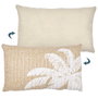 Home Deco Factory Cojín Decorativo Palmera Colección Mirage 30x50 cm Poliéster