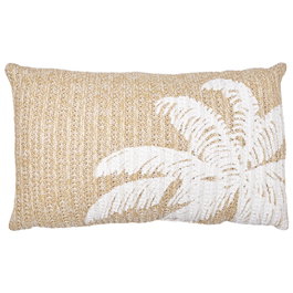 Home Deco Factory Cojín Decorativo Palmera Colección Mirage 30x50 cm Poliéster