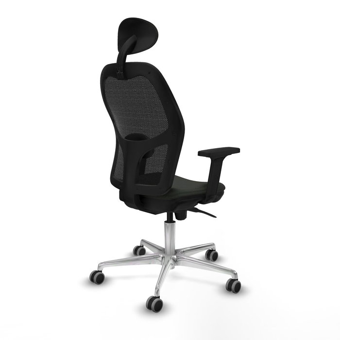 PIQUERAS Y CRESPO Silla de oficina Jorquera con mecanismo Sincro y tela negra PIQUERAS Y CRESPO Silla de oficina Jorquera con mecanismo Sincro y tela negra