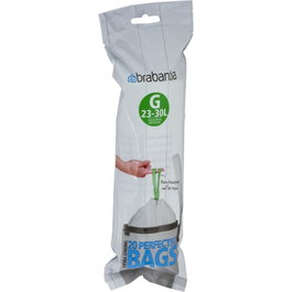 Brabantia PerfectFit Bolsas de Basura Tipo G 30 L, 20 unidades