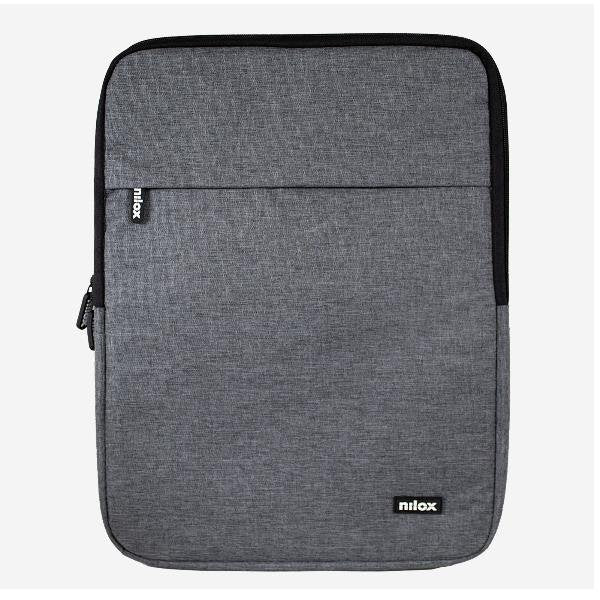 Nilox Funda Maletín Sleeve Acolchada para Portátil/Tablet 13.3" (33.8 cm) Gris, 2 Compartimentos, NXSL13GY