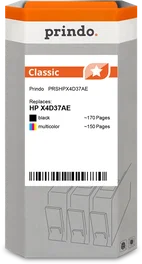 Prindo Classic Multipack Negro y Varios Colores compatible con HP 302