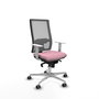 PIQUERAS Y CRESPO Silla de oficina Horna Rosa y Gris con Mecanismo Sincro