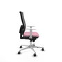 PIQUERAS Y CRESPO Silla de oficina Horna Rosa y Gris con Mecanismo Sincro