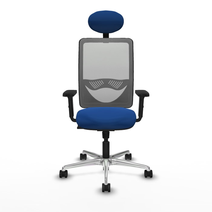 PIQUERAS Y CRESPO Silla de oficina Zulema con mecanismo Sincro, Azul y Gris PIQUERAS Y CRESPO Silla de oficina Zulema con mecanismo Sincro, Azul y Gris