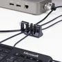 StarTech.com CABLE-ORGANIZER-LOCK Candado Anclaje de Cable Antirrobo para Escritorio - Organizador y Soporte Seguro para Cable de Teclado, Ratón y Periféricos - Negro