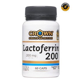 CROWN SPORT NUTRITION Lactoferrin 200 Natraferrin 60 Capsulas Suplemento Dietetico