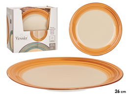 Vessia Plato Llano Gres Cenefa 3D Marron 27 cm (Set de 24)