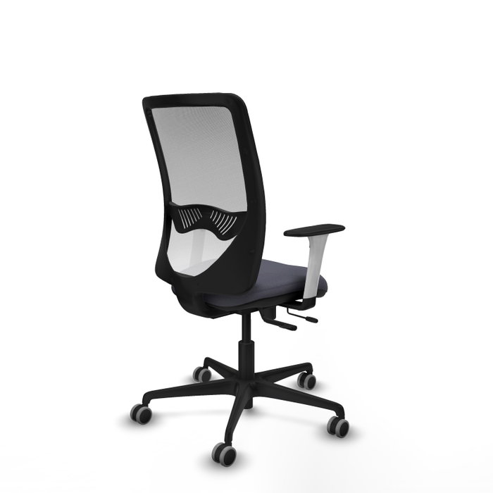 PIQUERAS Y CRESPO Silla de oficina Zulema Gris y Blanca con Mecanismo Sincro/Traslack