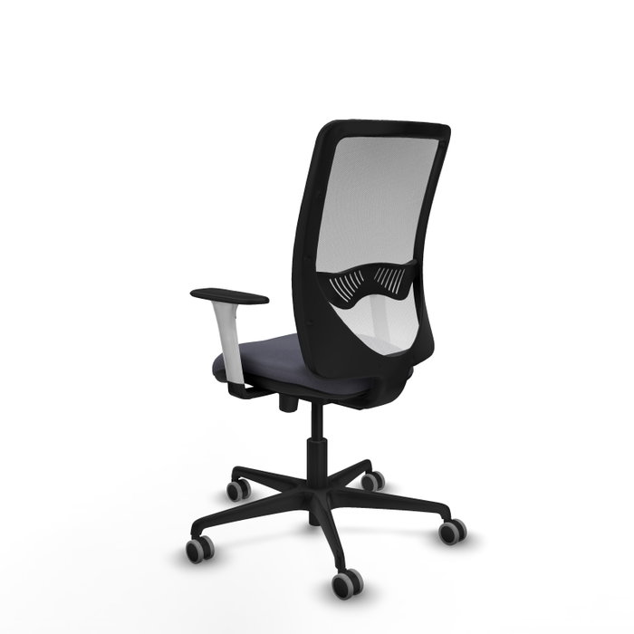PIQUERAS Y CRESPO Silla de oficina Zulema Gris y Blanca con Mecanismo Sincro/Traslack
