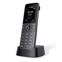 Yealink W73H - Auricular DECT Negro, Teléfono Inalámbrico con Audio HD, Pantalla 1.8", Batería de Larga Duración, Compatible con Bases DECT Yealink