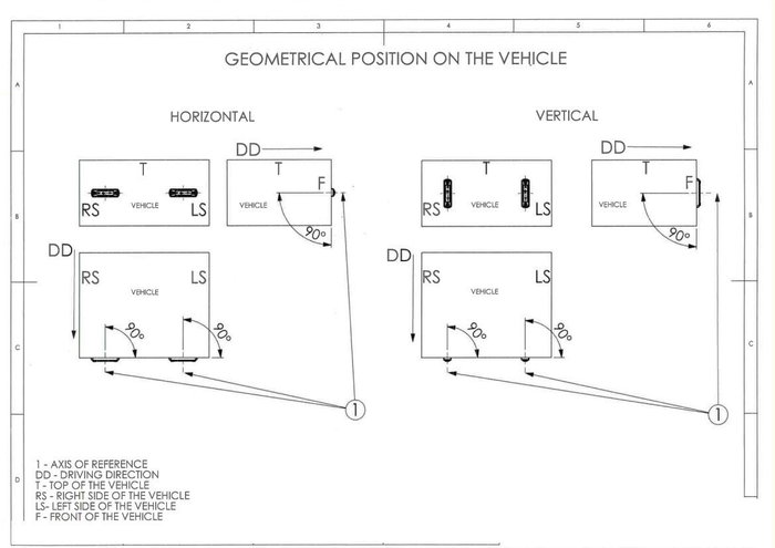 M-Tech Luz de Galibo Led HOR65 LD675 12-24 V ECE Naranja Marcador LED
