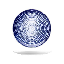 Langenthal Points Plato Llano Coupe 24 cm - Plato de Porcelana para Vajilla (Set de 6)