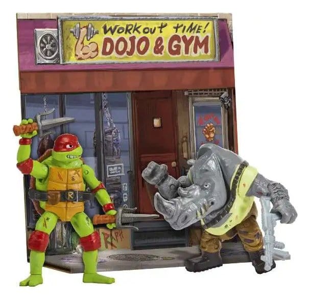 Playmates Ninja Turtles: Caos Mutante Battle Pack Figuras Raphael vs. Rocksteady 11 cm Playmates Ninja Turtles: Caos Mutante Battle Pack Figuras Raphael vs. Rocksteady 11 cm