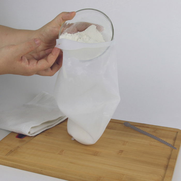 Lily Cook Bolsa para Amasar de Silicona para Cocina Manos Limpias