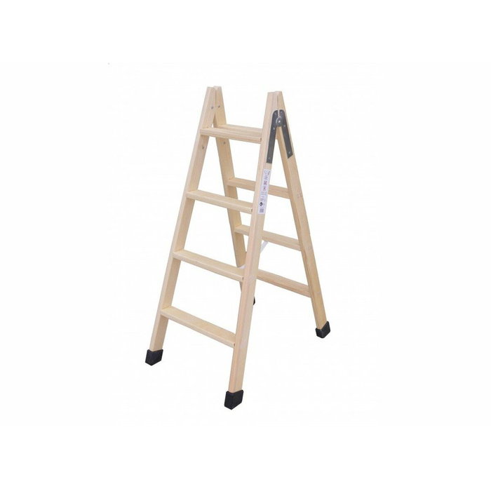 Plabell Escalera de Madera 6 Peldaños 164cm BLD-6