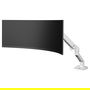 Ergotron HX - Brazo para Monitor con Pivote Muy Resistente VHD, Capacidad 17 kg para hasta 57", Soporte VESA 100x100 mm, Abrazadera de Escritorio, Color Blanco