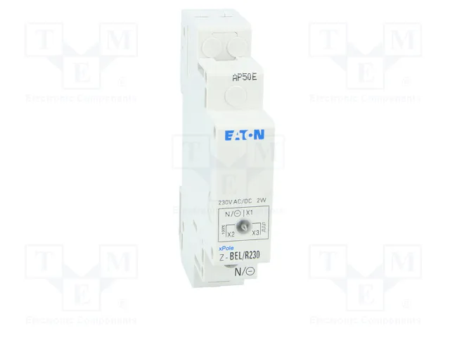 EATON ELECTRIC Indicador LED Rojo 230VAC/230VDC para Raíl DIN