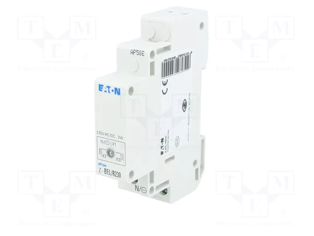EATON ELECTRIC Indicador LED Rojo 230VAC/230VDC para Raíl DIN