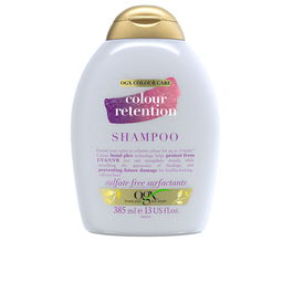 Ogx Champú COLOUR RETENTION para Cabello Teñido, Protección de Color, Bonding Plex, 385 ml