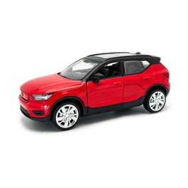 DEQUBE D00376 - Volvo XC40 Rojo 1:31, Coche de Metal a Escala con Sistema Pull-Back, Juguete para Coleccionismo (+3 Años)