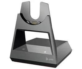 HP Poly Base de Sistema de Auriculares Inalámbrica para Microsoft Teams Certified, Soporte para Voyager 4310, 4320 y Focus 2, Bluetooth 5.1, USB-A/C, Negro