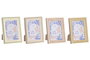DKD Home Decor Surtido de Marcos de Fotos 14x2,5x19 cm Beige y Natural