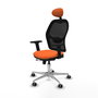 PIQUERAS Y CRESPO Silla de oficina Jorquera Naranja y Negro
