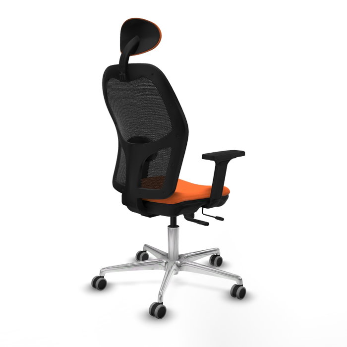 PIQUERAS Y CRESPO Silla de oficina Jorquera Naranja y Negro