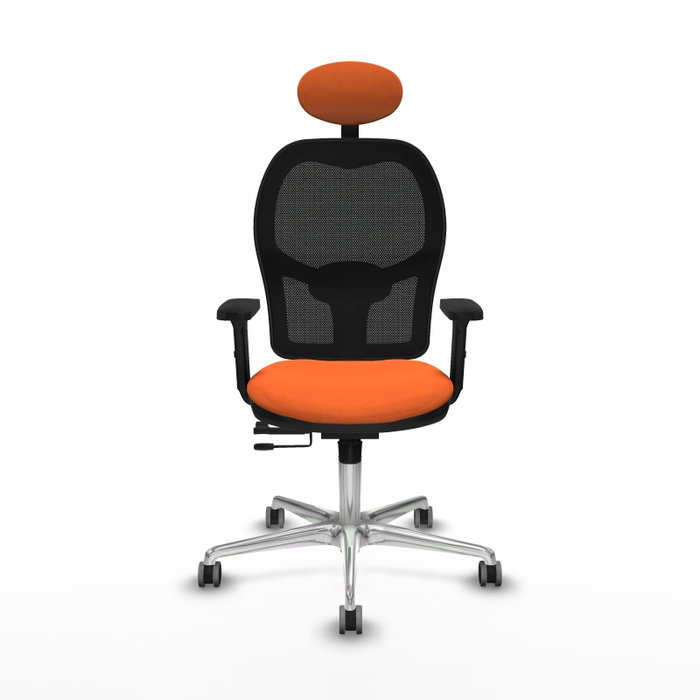 PIQUERAS Y CRESPO Silla de oficina Jorquera Naranja y Negro