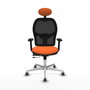 PIQUERAS Y CRESPO Silla de oficina Jorquera Naranja y Negro