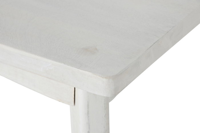 DKD Home Decor Mesa de Centro de Mango Blanco Roto