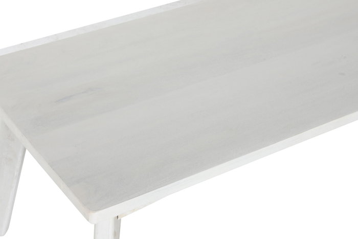 DKD Home Decor Mesa de Centro de Mango Blanco Roto