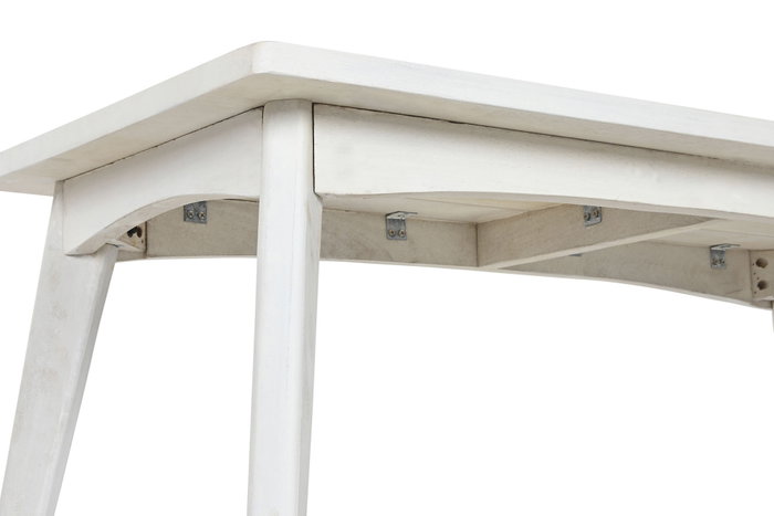 DKD Home Decor Mesa de Centro de Mango Blanco Roto