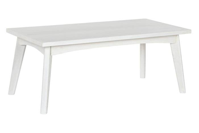 DKD Home Decor Mesa de Centro de Mango Blanco Roto