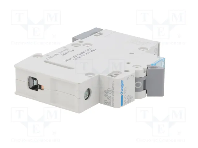 Hager MBS125 Disyuntor 1 polo 25A Tipo B 6kA QuickConnect 1M