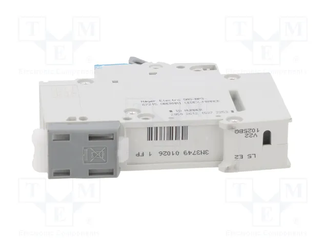 Hager MBS125 Disyuntor 1 polo 25A Tipo B 6kA QuickConnect 1M
