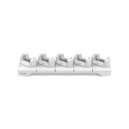 Zebra Base de Carga CRD-HC2L5L-BS5CO, 5 Ranuras, para HC20/HC50, con Cable DC y Cable de Línea AC, Color Blanco
